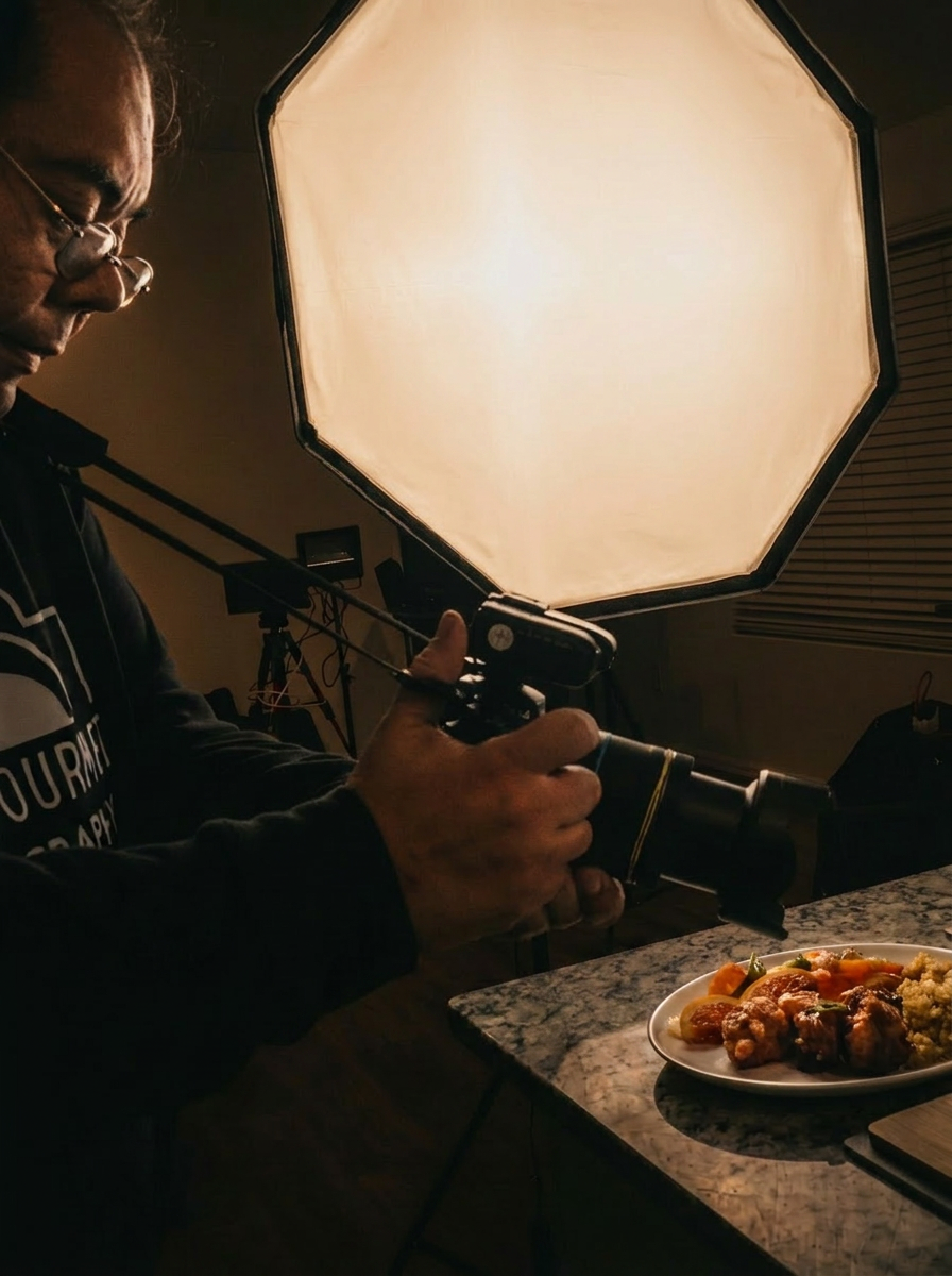 Editorial behind the scenes portrait